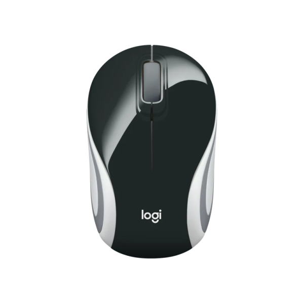 Logitech Mouse M187 Black Wireless